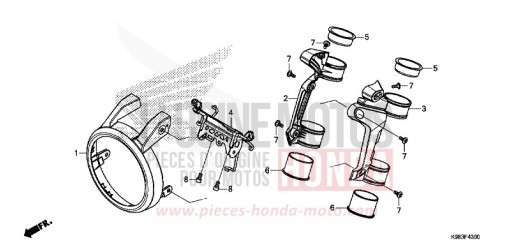 FRONT COWL CBF125NAJ de 2018